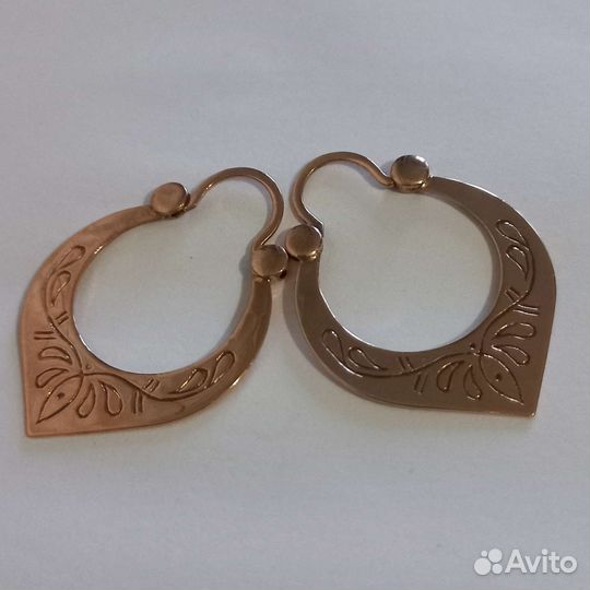 Золотые серьги 583 пробы СССР сударушки