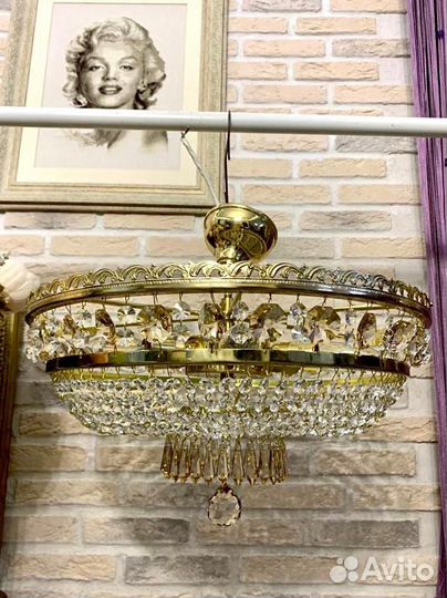 Люстра хрустальная чехия