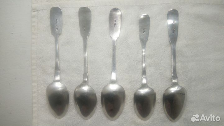 Серебряные столовые ложки. Царское серебро 84 проб