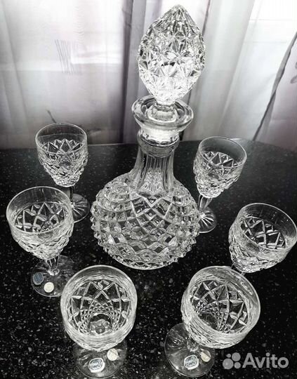 Графин хрусталь, рюмки, бокалы, фужеры