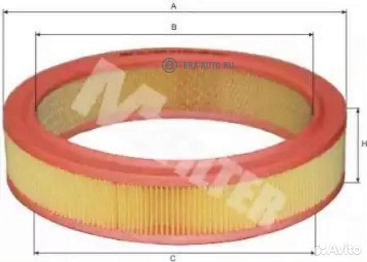 M-filter A123 A 123 фильтр воздушный \ Audi 80/100