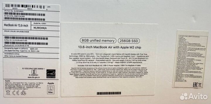 Ноутбук Apple MacBook 13.6 A2681