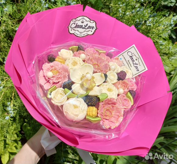 Шоколадные букеты цветов 