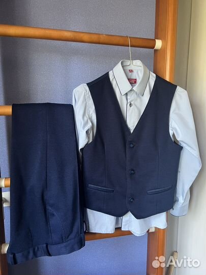 Костюм школьный Van cliff жилет, брюки, рубашка