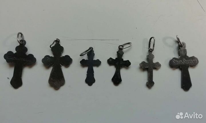Крест серебренный