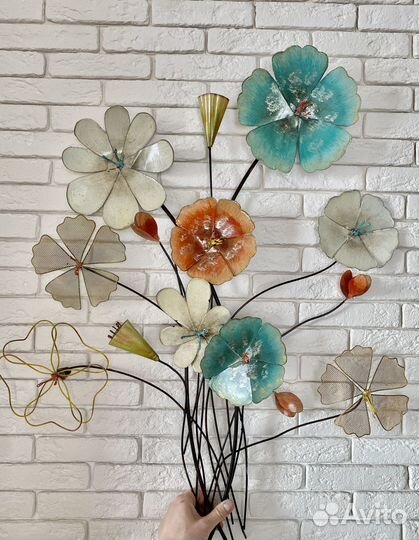 Букет цветов панно