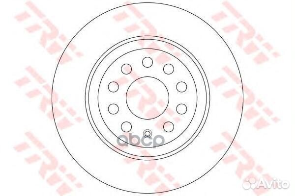 Диск тормозной зад DF6504 TRW