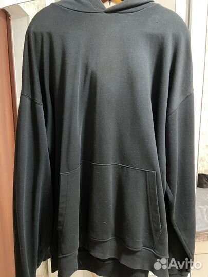 Худи черное оверсайз