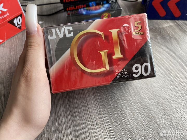 Аудиокассеты JVC чистые новые