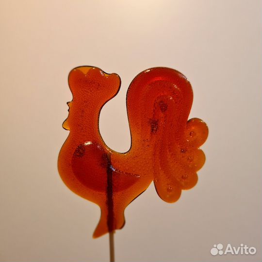 Большой леденец на палочке Петушок