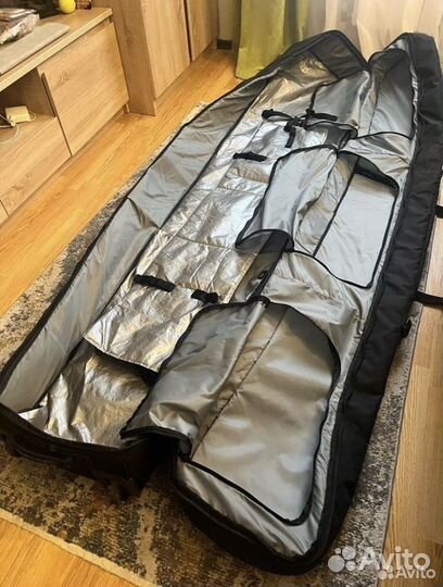 Чехол для горных лыж dakine на колесах
