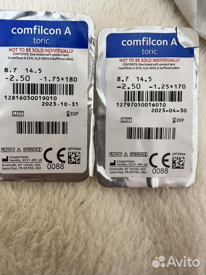 Контактные линзы биофинити торик