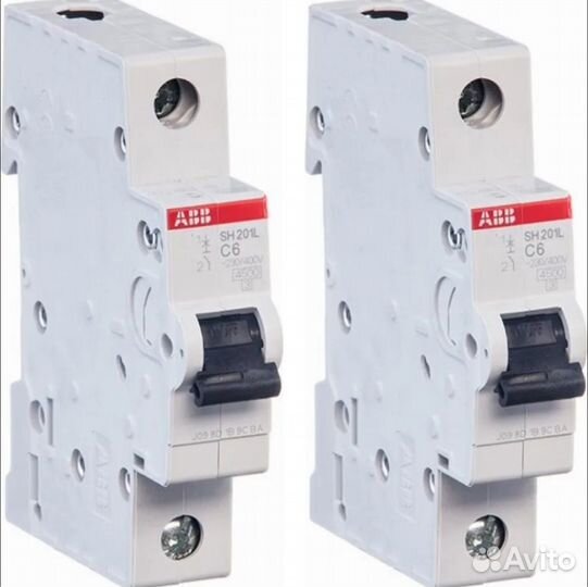 Автоматический выключатель ABB 1-пол.SH 201L C6