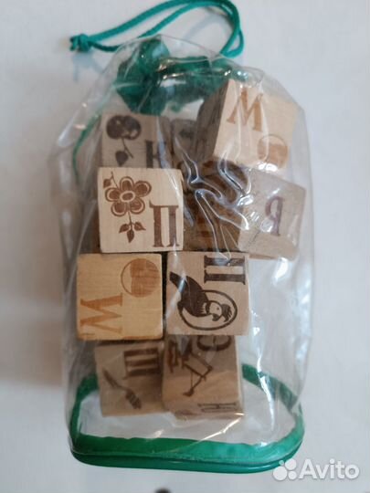 Кубики деревянные алфавит