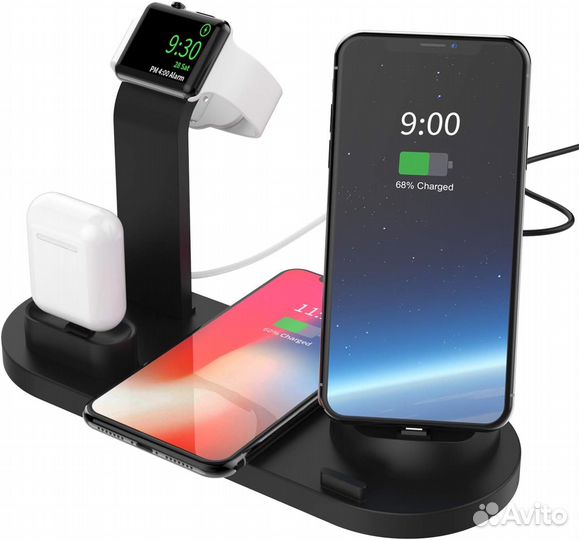 Беспроводная зарядка 4 в 1