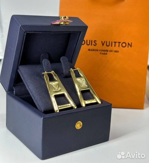 Серьги louis vuitton