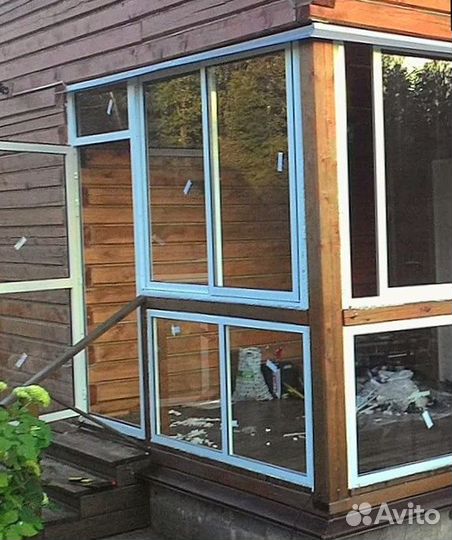 Большие окна пвх для террасы веранды