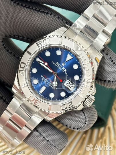 Часы Rolex yacht master blue синий циферблат