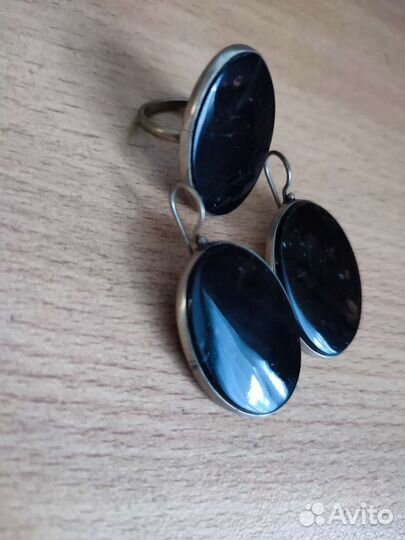 Сережки,кольца серебро