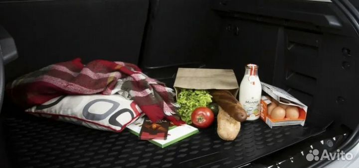 Коврик в багажник Skoda Octavia II A5 Combi 2008-2013 пластик