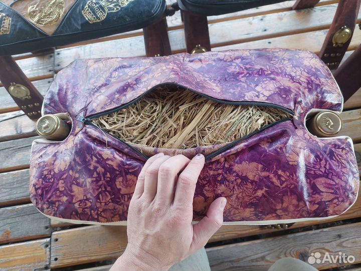 Табурет-пуф ручной работы в восточном стиле