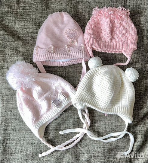 Шапки зимние на девочку