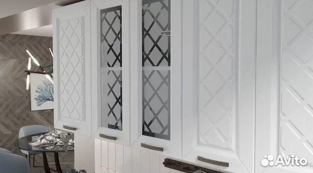 Кухня Агава 1,6м/п белая-моренга