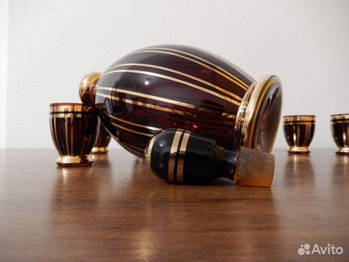 Хрусталь Богемия штоф стопки Чехословакия СССР