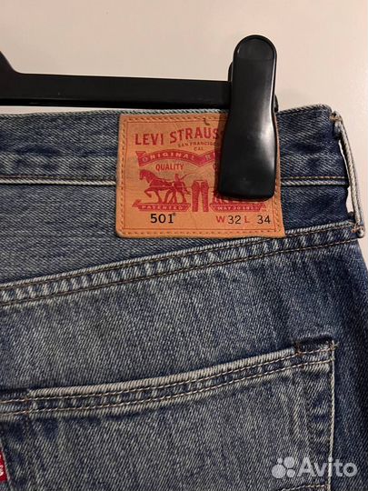 Джинсы levis 501 синие