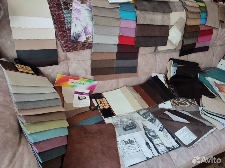 Обрезки мебельных тканей с образцов для творчества