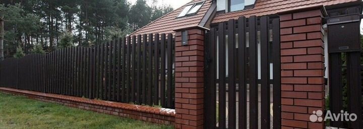 Шахматный штакетник