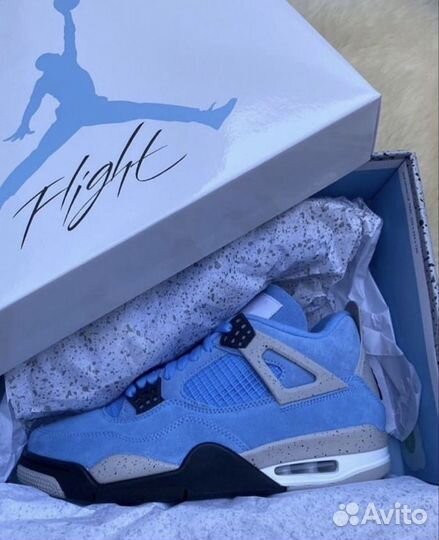 Оригинальные Air Jordan 4 University Blue