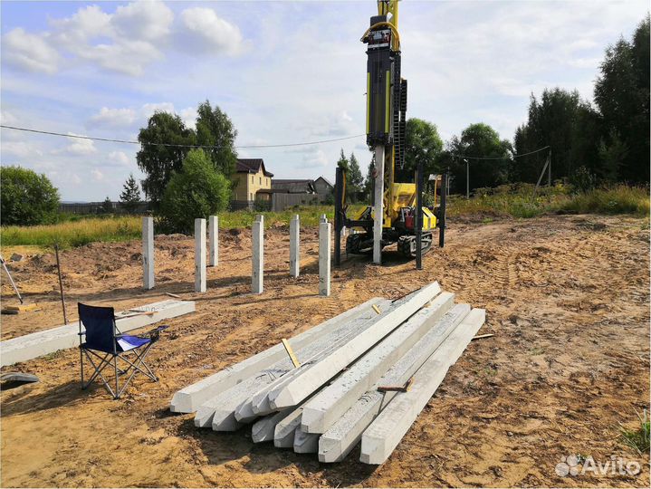 Сваи под ключ, установка