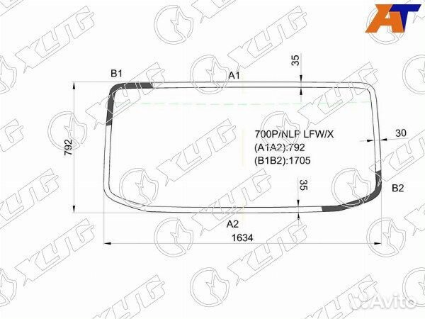 Стекло лобовое isuzu ELF NPR