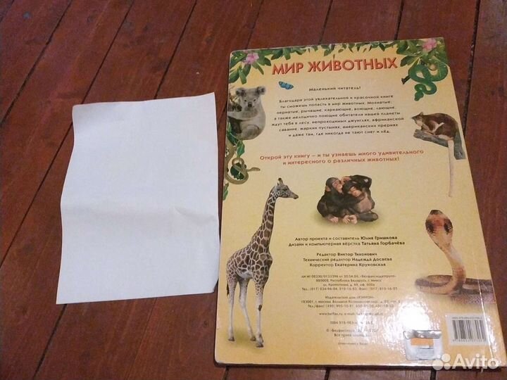 Книга для детей Мир животных