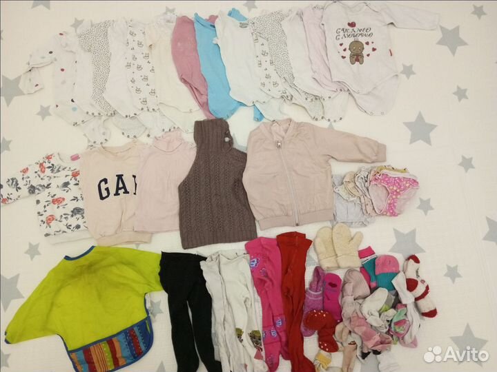Пакет вещей на девочку 86 р