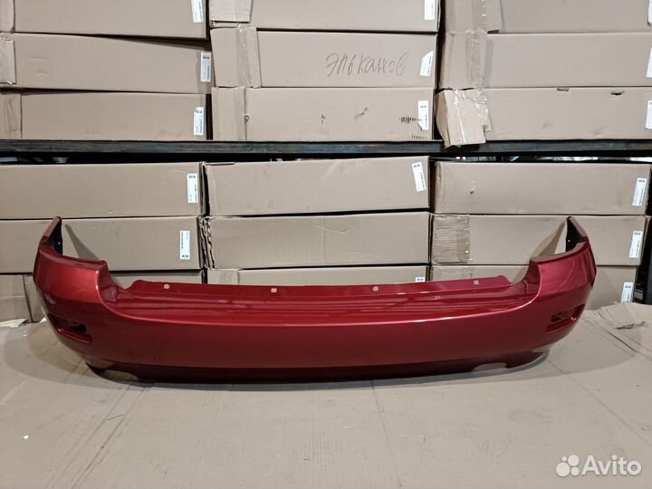 Бампер задний LADA kalina 1 универсал красный