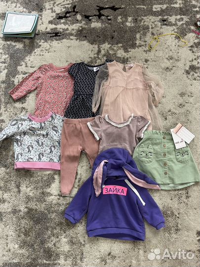 Одежда пакетом для девочки 80 86