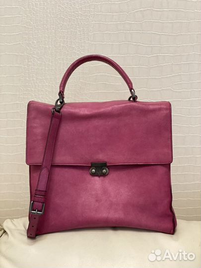 Сумка кожаная Pierre Balmain, сумка-портфель