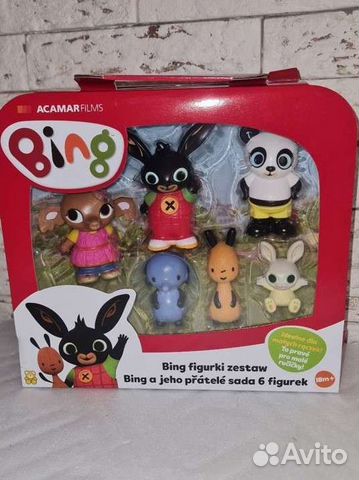 Фигурки bing banny набор 6 шт новый оригинал