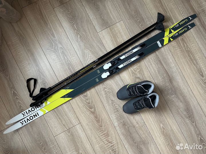 Лыжи Inovik 147 с ботинками и палками