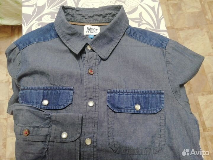 Рубашка на мальчика 128 134