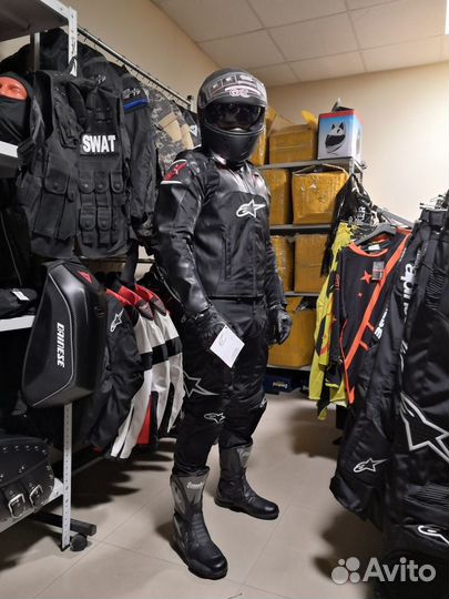 Мотокостюм с защитой Alpinestars штаны мотокуртка