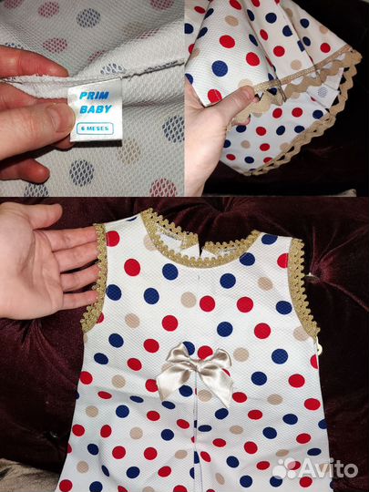 Красивые платья для девочки 6-12 мес Испания