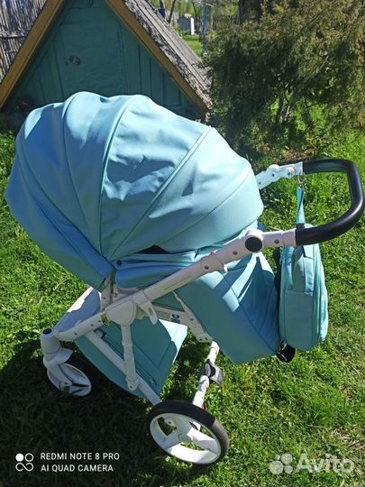 Коляска 2 в 1 adamex экокожа
