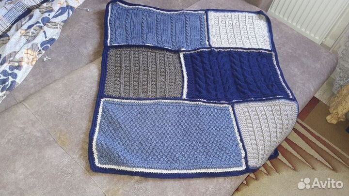 Плед детский вязаный ручная работа