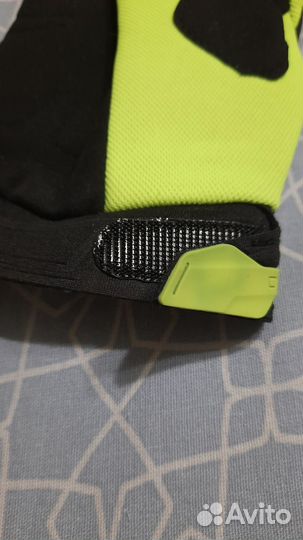 Перчатки вело XL ярко-желтые