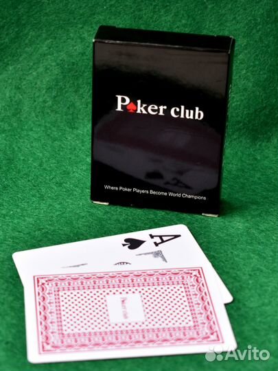 Карты игральные пластиковые для покера PokerClub
