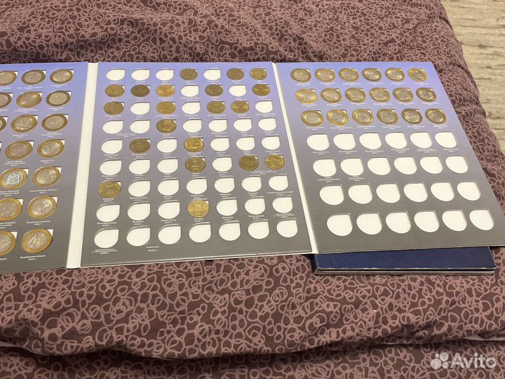 Коллекция 10 рублевых монет биметалл