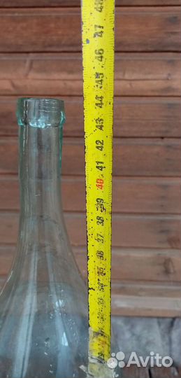 Бутыль стеклянная старинная